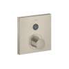 Axor Showerselect Thermostatic Trim Square For 1 Function In Brushed Nickel, 36714821