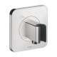 Axor Citterio E Handshower Holder With Outlet 5" X 5" In Chrome, 36724001