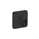 Axor Citterio E Handshower Holder With Outlet 5" X 5" In Matte Black, 36724671