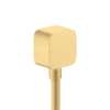 Axor Showersolutions Wall Outlet Softcube With Check Valves In Brushed Gold Optic, 36731251