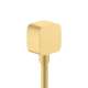 Axor Showersolutions Wall Outlet Softcube With Check Valves In Brushed Gold Optic, 36731251
