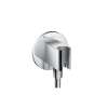 Axor Showersolutions Wall Outlet With Handshower Holder, Round In Chrome, 36733001