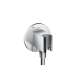 Axor Showersolutions Wall Outlet With Handshower Holder, Round In Chrome, 36733001
