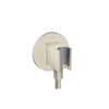 Axor Showersolutions Wall Outlet With Handshower Holder, Round In Brushed Nickel, 36733821