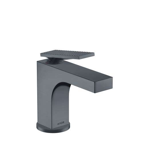 Axor Citterio Single-Hole Faucet 90 With Pop-Up Drain- Rhombic Cut, 1.2 Gpm In Brushed Black Chrome, 39001341