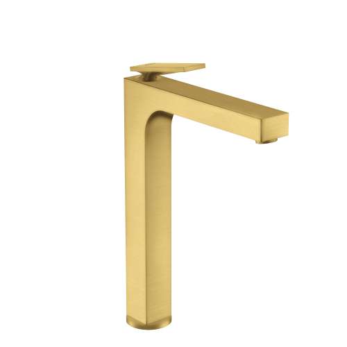 Axor Citterio Single-Hole Faucet 280 With Pop-Up Drain, 1.2 Gpm In Brushed Gold Optic, 39021251