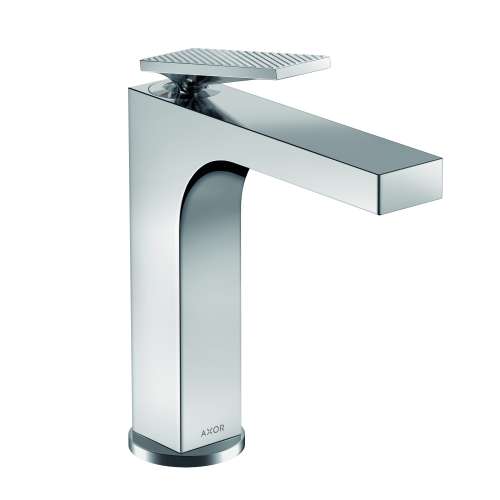 Axor Citterio Single-Hole Faucet 160 With Pop-Up Drain- Rhombic Cut, 1.2 Gpm In Chrome, 39071001