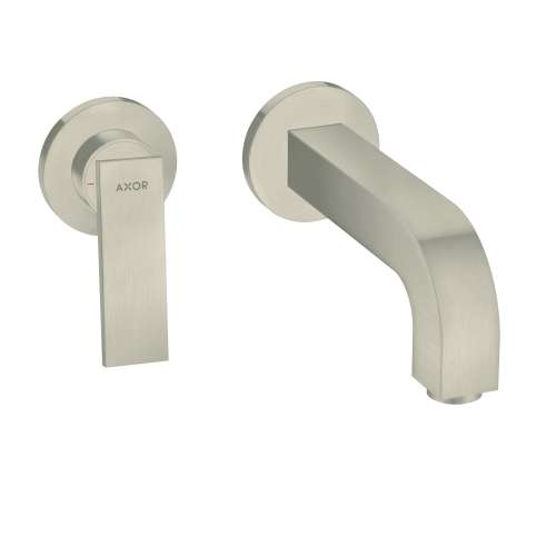 Axor Citterio Wall-Mounted Single-Handle Faucet Trim, 1.2 Gpm In Brushed Nickel, 39121821