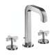 Axor Citterio Widespread Faucet 170 With Cross Handles And Pop-Up Drain, 1.2 Gpm In Chrome, 39133001