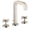 Axor Citterio Widespread Faucet 170 With Cross Handles And Pop-Up Drain, 1.2 Gpm In Brushed Nickel, 39133821
