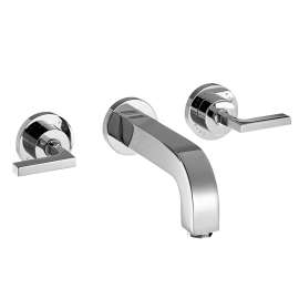 Axor Citterio Wall-Mounted Widespread Faucet Trim With Lever Handles
