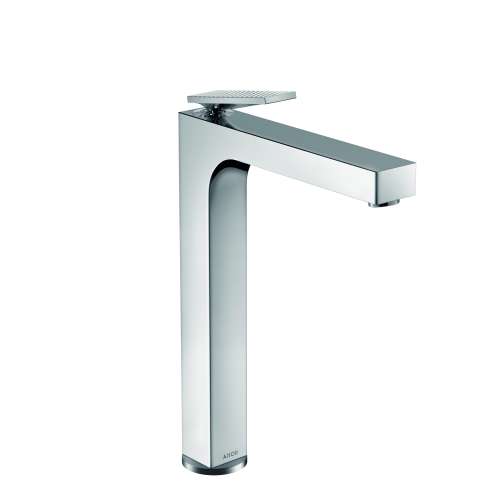Axor Citterio Single-Hole Faucet 280 With Pop-Up Drain- Rhombic Cut, 1.2 Gpm In Chrome, 39151001