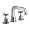 Axor Citterio 3-Hole Roman Tub Set Trim- Cross Handles In Chrome, 39436001