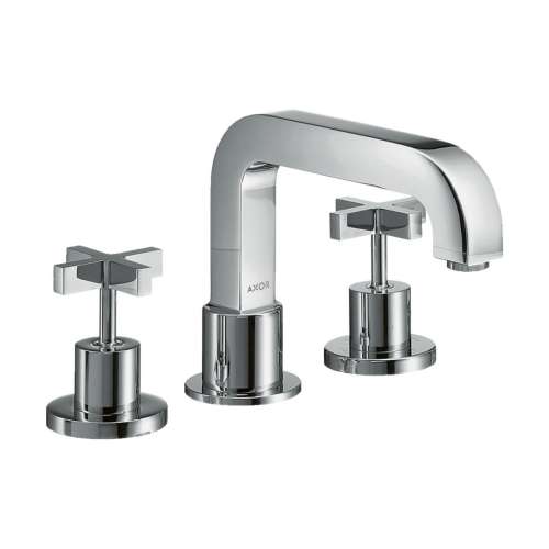 Axor Citterio 3-Hole Roman Tub Set Trim- Cross Handles In Chrome, 39436001