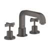 Axor Citterio 3-Hole Roman Tub Set Trim- Cross Handles In Brushed Black Chrome, 39436341