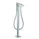 Axor Citterio Freestanding Tub Filler Trim With 1.75 Gpm Handshower- Rhombic Cut In Chrome, 39471001