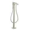 Axor Citterio Freestanding Tub Filler Trim With 1.75 Gpm Handshower- Rhombic Cut In Brushed Nickel, 39471821
