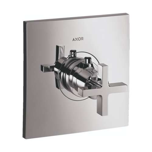 Axor Citterio Thermostatic Trim Highflow With Cross Handle In Chrome, 39716001