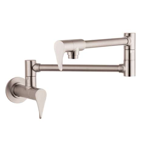 Axor Citterio Pot Filler, Wall-Mounted In Stainless Steel Optic, 39834801