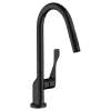 Axor Citterio Higharc Kitchen Faucet 2-Spray Pull-Down, 1.75 Gpm In Matte Black, 39835671