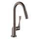 Axor Citterio Prep Kitchen Faucet 2-Spray Pull-Down, 1.75 Gpm In Brushed Black Chrome, 39836341