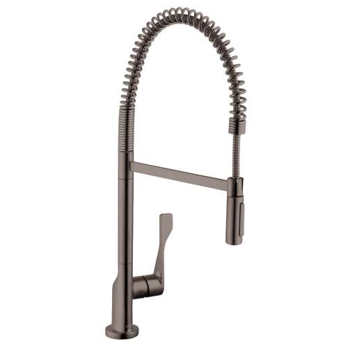 Axor Citterio Semi-Pro Kitchen Faucet 2-Spray, 1.75 Gpm In Brushed Black Chrome, 39840341