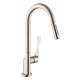 Axor Citterio Higharc Kitchen Faucet 2-Spray Pull-Down, 1.5 Gpm In Steel Optic, 39846801