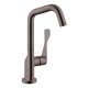 Axor Citterio Bar Faucet, 1.5 Gpm In Brushed Black Chrome, 39851341