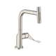 Axor Citterio Kitchen Faucet Select 2-Spray Pull-Out, 1.5 Gpm In Steel Optic, 39856801