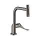 Axor Citterio Kitchen Faucet Select 2-Spray Pull-Out, 1.75 Gpm In Brushed Black Chrome, 39863341
