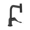 Axor Citterio Kitchen Faucet Select 2-Spray Pull-Out, 1.75 Gpm In Matte Black, 39863671