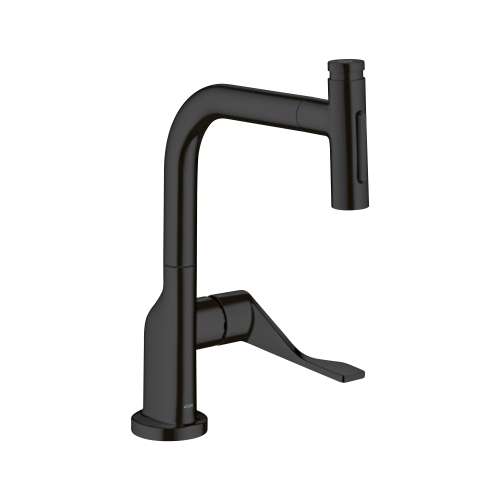 Axor Citterio Kitchen Faucet Select 2-Spray Pull-Out, 1.75 Gpm In Matte Black, 39863671