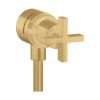 Axor Citterio Wall Outlet With Check Valves And Volume Control, Cross-Handle In Brushed Gold Optic, 39883251
