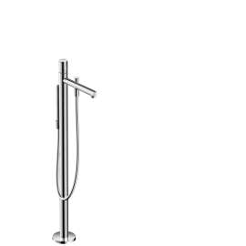45416001-M Uno Freestanding Tub Filler Trim with Zero Handle and Handshower in Chrome