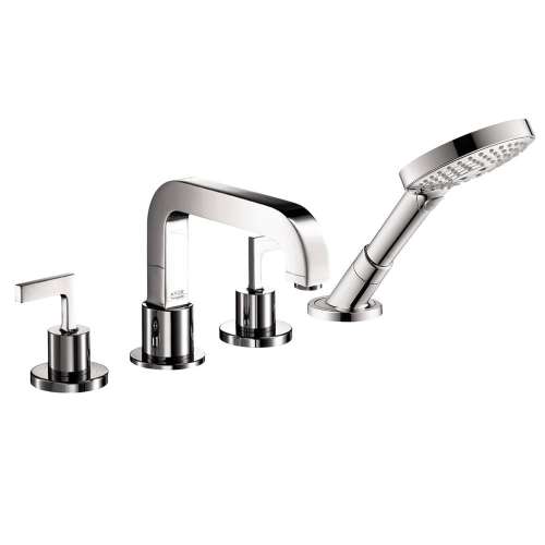 39462001-M Citterio 4-Hole Roman Tub Set Trim with Lever Handles and Handshower in Chrome