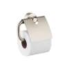 Axor Uno Toilet Paper Holder With Cover In Brushed Nickel, 41538820
