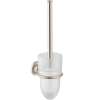 Axor Citterio Toilet Brush With Holder Wall-Mounted In Brushed Nickel, 41735820
