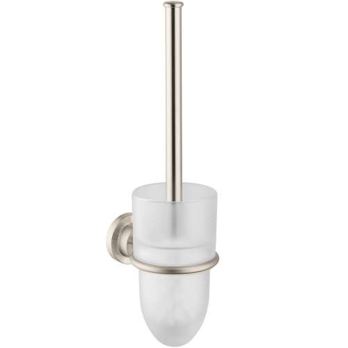 Axor Citterio Toilet Brush With Holder Wall-Mounted In Brushed Nickel, 41735820