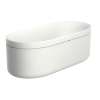 Axor Suite Tubs Round With Pop-Up Drain, 74 1/8" In Chrome, 42005000