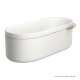 Axor Suite Tubs Round With Pop-Up Drain, 74 1/8" In Brushed Nickel, 42005820