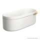 Axor Suite Tubs Round With Pop-Up Drain, 74 1/8" In Polished Gold Optic, 42005990