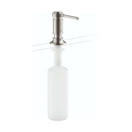 Axor Montreux Soap Dispenser In Stainless Steel Optic, 42018801