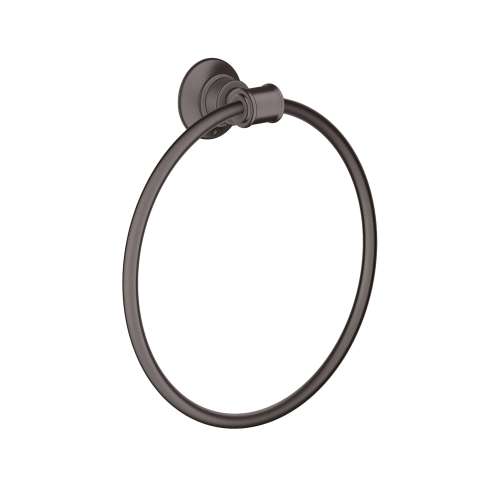 Axor Montreux Towel Ring In Brushed Black Chrome, 42021340