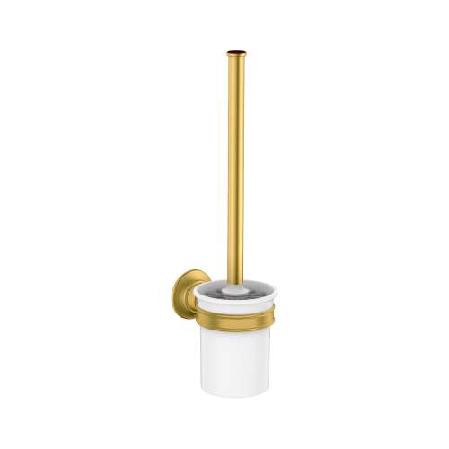 Axor Montreux Toilet Brush With Holder Wall-Mounted In Brushed Gold Optic, 42035250