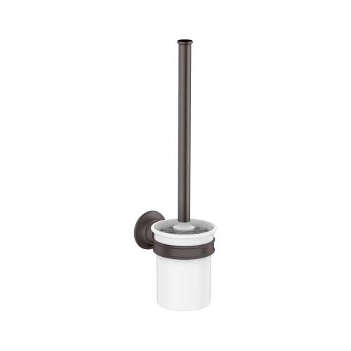 Axor Montreux Toilet Brush With Holder Wall-Mounted In Brushed Black Chrome, 42035340
