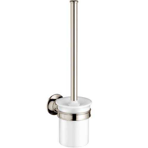 Axor Montreux Toilet Brush With Holder, Wall-Mounted In Polished Nickel, 42035830