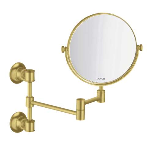 Axor Montreux Shaving Mirror In Brushed Gold Optic, 42090250