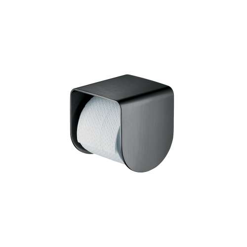 Axor Universal Softsquare Toilet Paper Holder In Brushed Black Chrome, 42436340