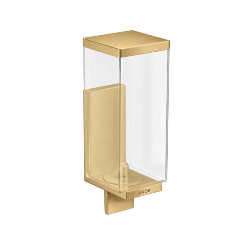 Axor Universal Rectangular Soap Dispenser In Brushed Gold Optic, 42610250