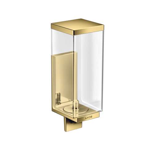 Axor Universal Rectangular Soap Dispenser In Polished Gold Optic, 42610990